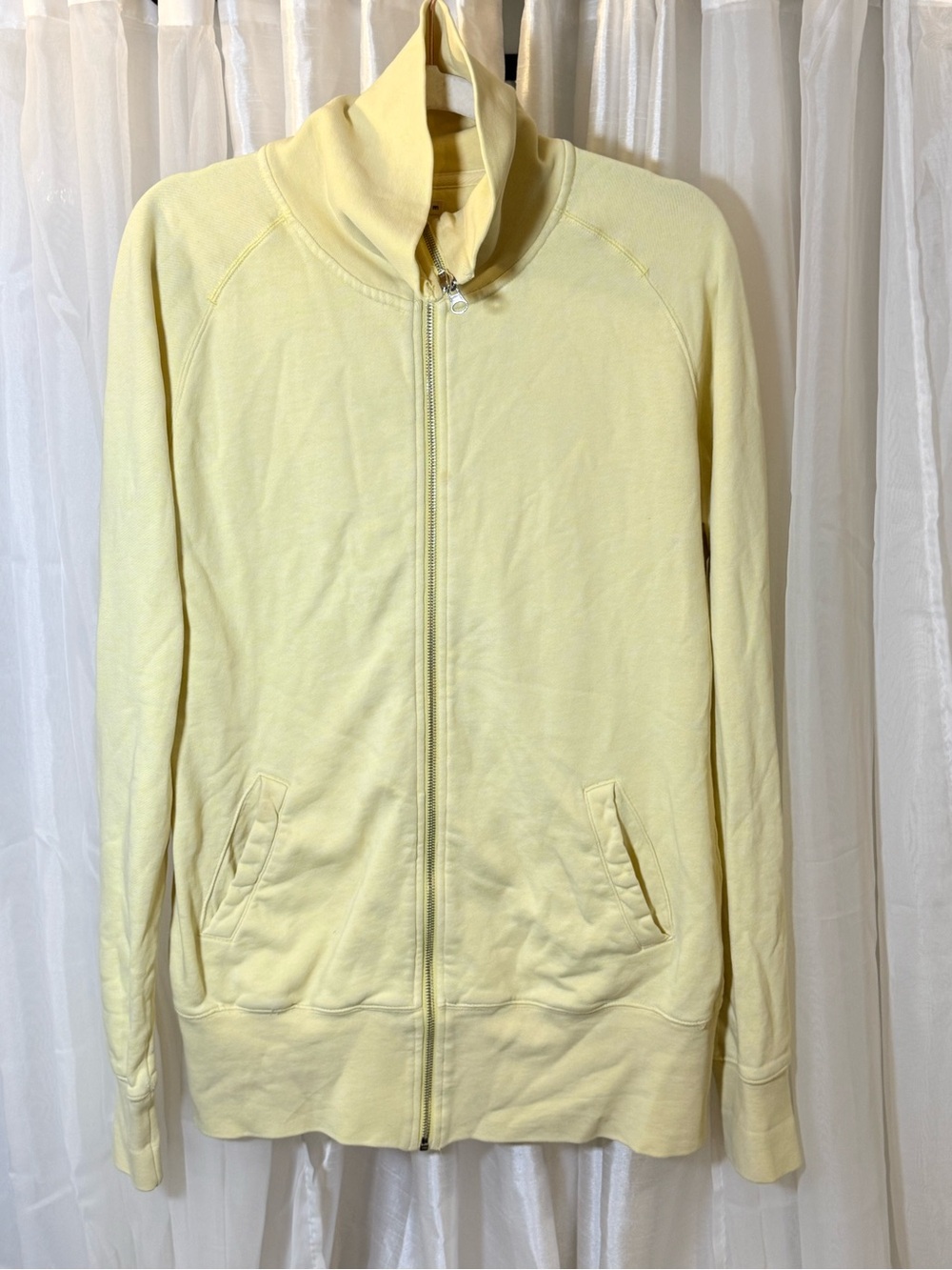 Light Yellow Full-Zip Jacket